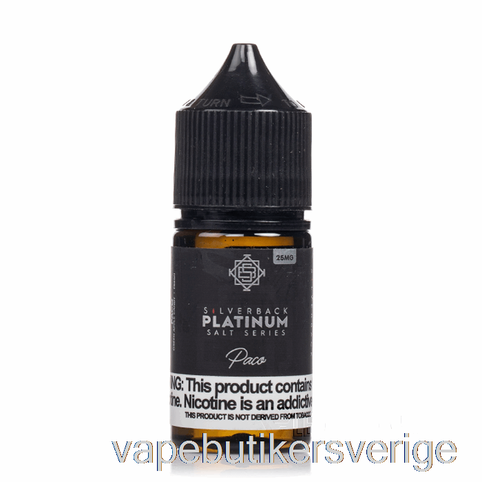 Vape Sverige Paco - Silverback Platina Serie Salter - 30ml 45mg